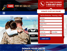 Tablet Screenshot of carsforveterans.org